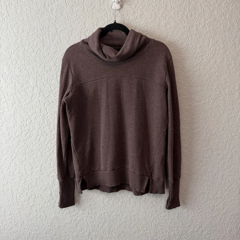 Alo Yoga Haze Pullover Sweatshirt Medium Purple Mauve Cowl Neck Athleisure